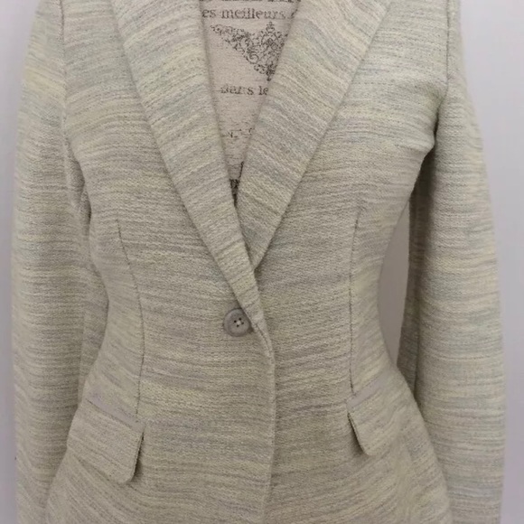 CAbi Lemon Zest Tweed Blazer Jacket #713 - Picture 4 of 11
